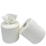 Bobine d&rsquo;essuyage blanche pure ouate T.1000 – COB PREMIUM – lot de 2