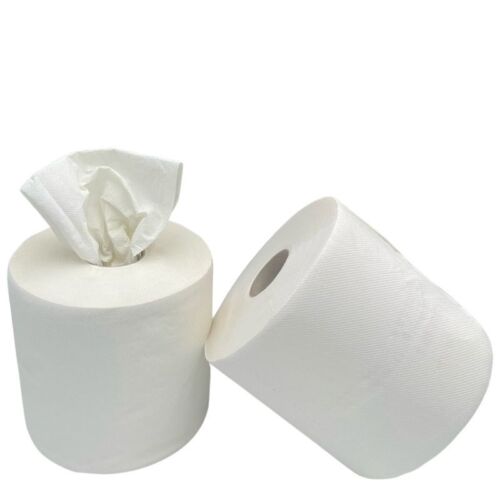 Bobine d&rsquo;essuyage blanche pure ouate T.1000 – COB PREMIUM – lot de 2